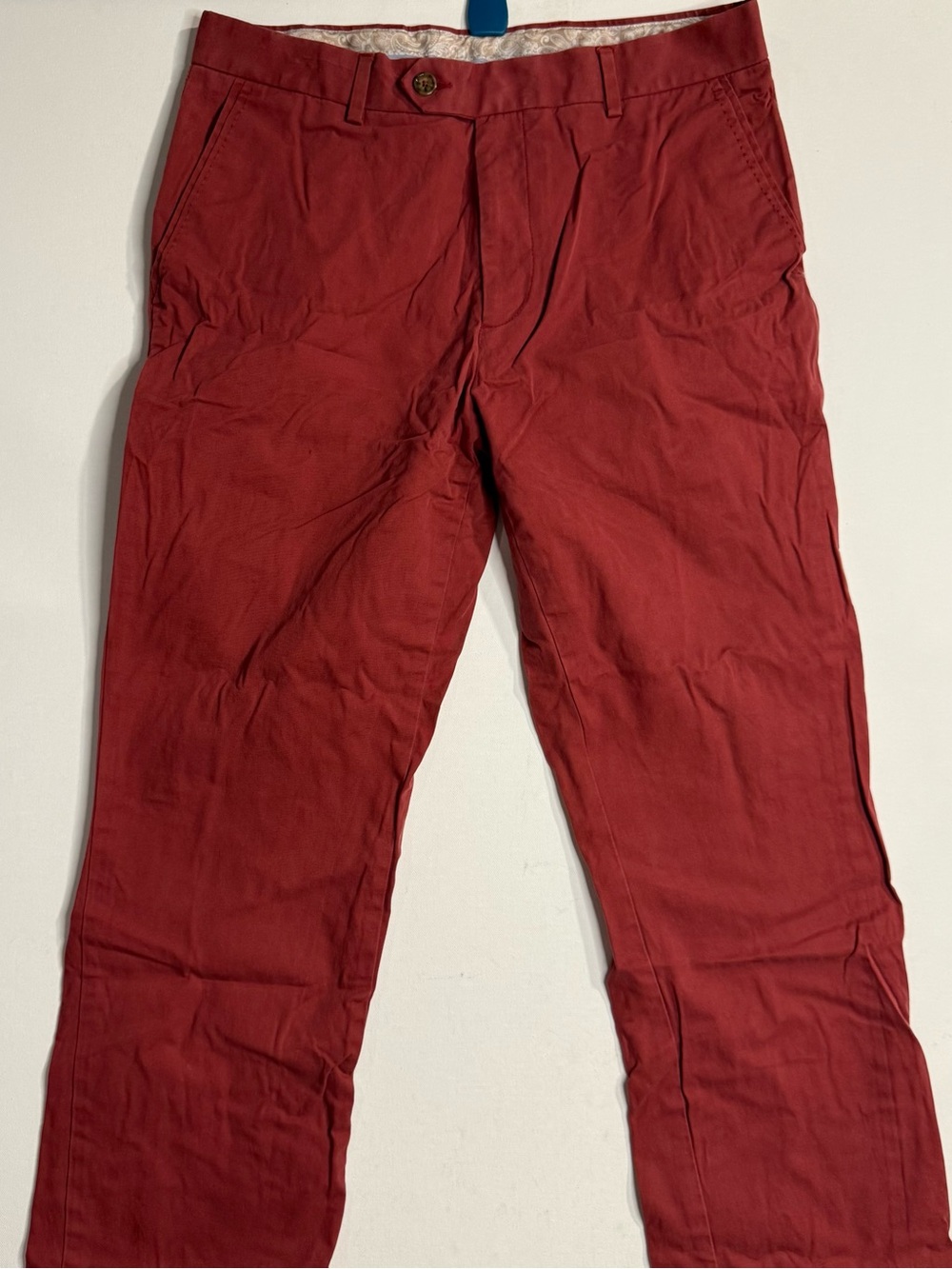 Tasso Elba Brick Red Men's Chino Pants
